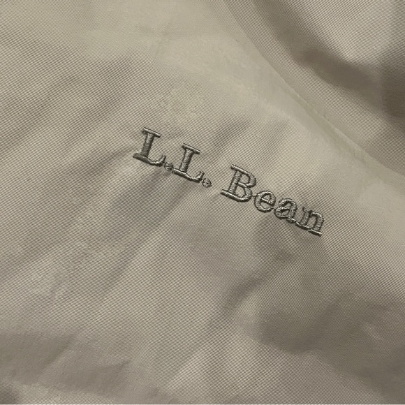 Vintage L.L. Bean Men's Tan Jacket Outdoor Workwear Fleece Lining Size XL - Picture 10 of 12